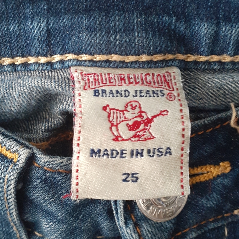 True religion  wendy blue jean size 25 - Picture 3 of 12